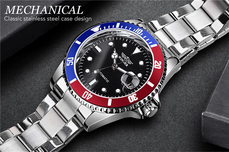 WINNER 002 Fashion Accessories Men's Automatic Mechanical Watch Luxury Multi Shop24