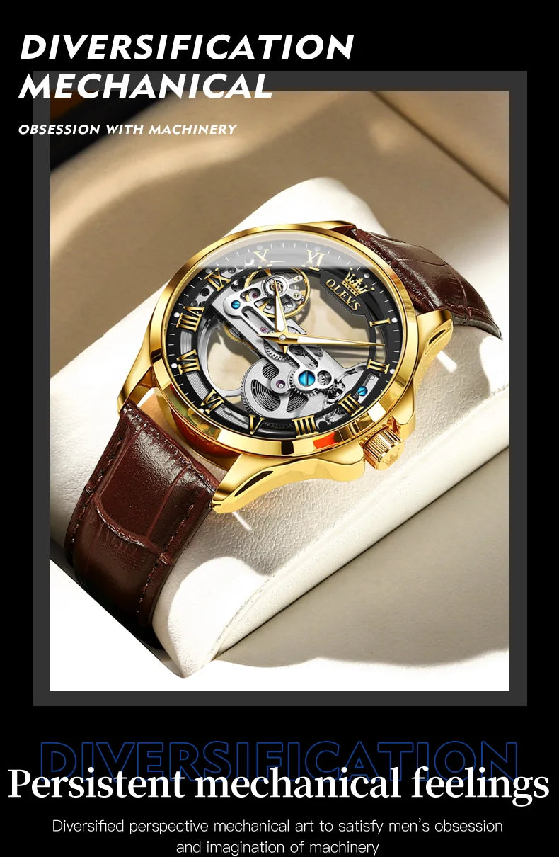 OLEVS 6661 Full Transparant Skelton Flywheel Automatic Multi Shop24