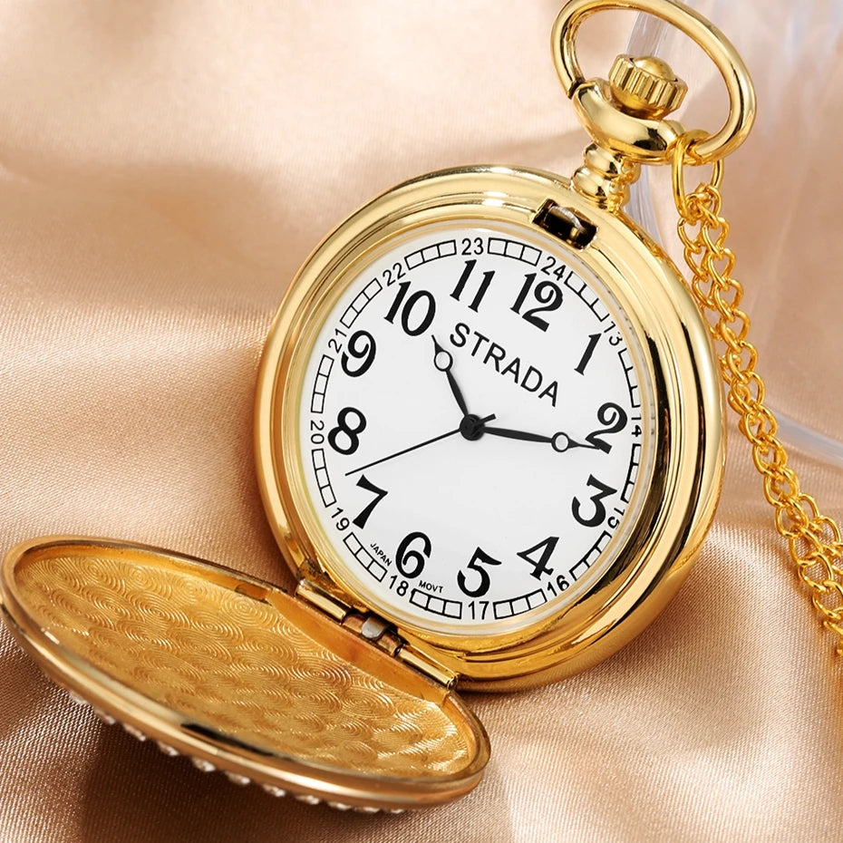 Crystal Diamond Bee Flowers Quartz Pocket Watch Multi Shop24