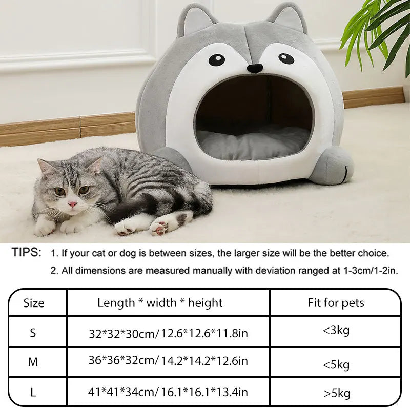 Very Soft Cat Bed Pet Basket Cat House Sofa Small Dog Lounger Cushion Kittens Cave Puppy Mat House Tent Bed Supplies For Cats MultiShop24