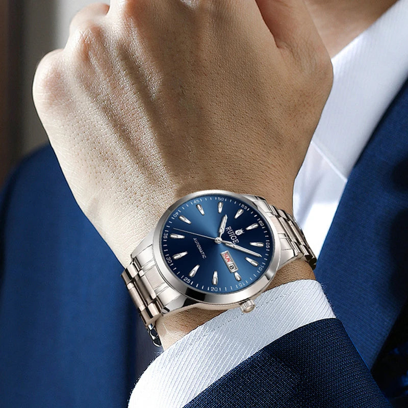 RUIGE Weekly Calendar Men's Fully Automatic Mechanical Watch Multi Shop24