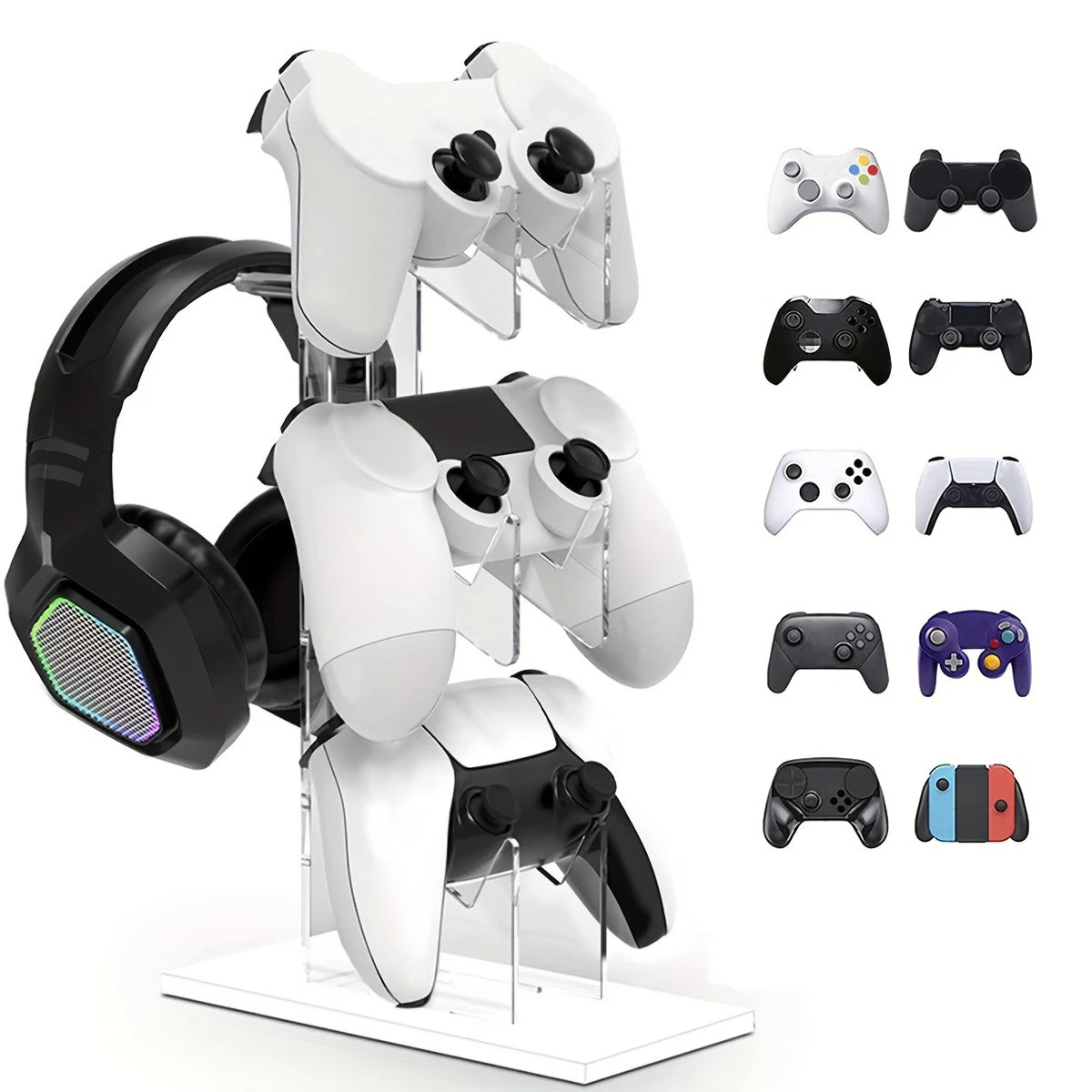 Controller Holder and Headphone Holder Game Accessories For PS5 PS4 Multi Shop24