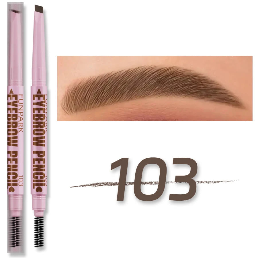 2 in1 Eyebrow pencil professional Cosmetics makeup for women 5 Colors Waterproof Eyebrow Tattoo brush Long Lasting eyebrow pen MultiShop24