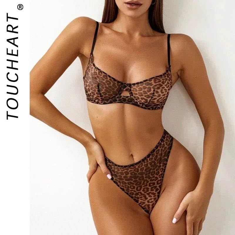 Women Hollow Sexy Lingerie Toucheart 2-Piece MultiShop24