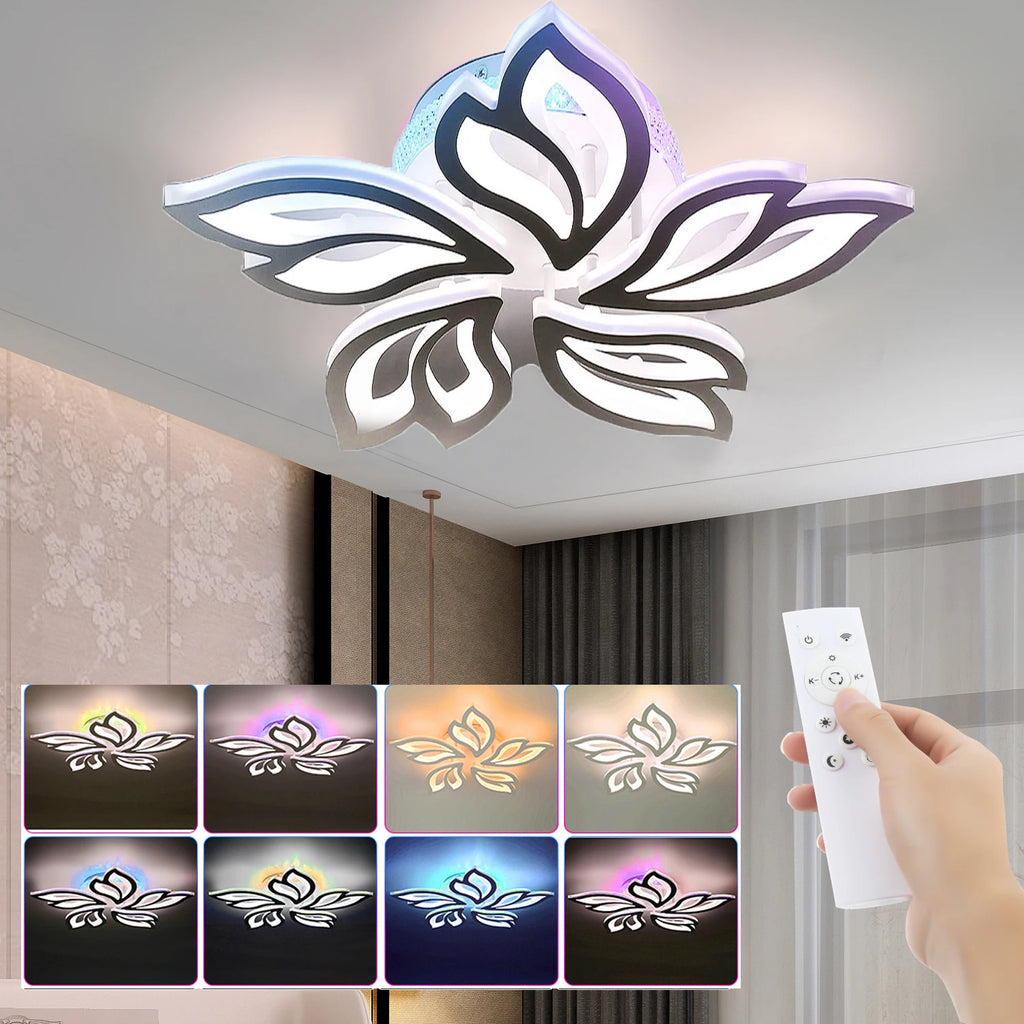 Ceiling light with 54W LED RGB color changing back lamp - Multi Shop24