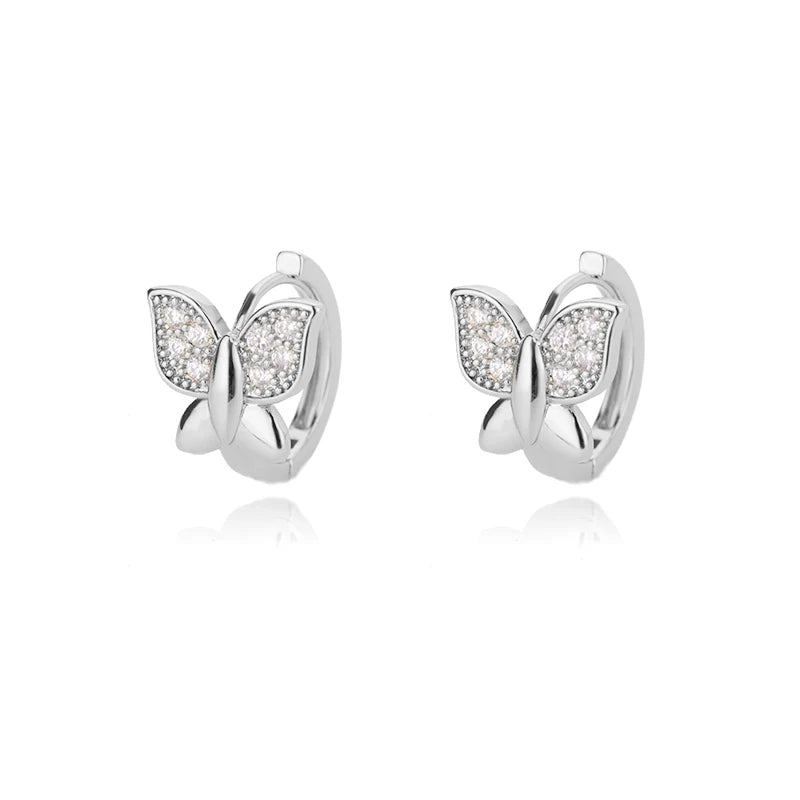 Butterfly Earrings For Women Girls Modern Gold Color Stainless Steel Earrings 2026 Trend