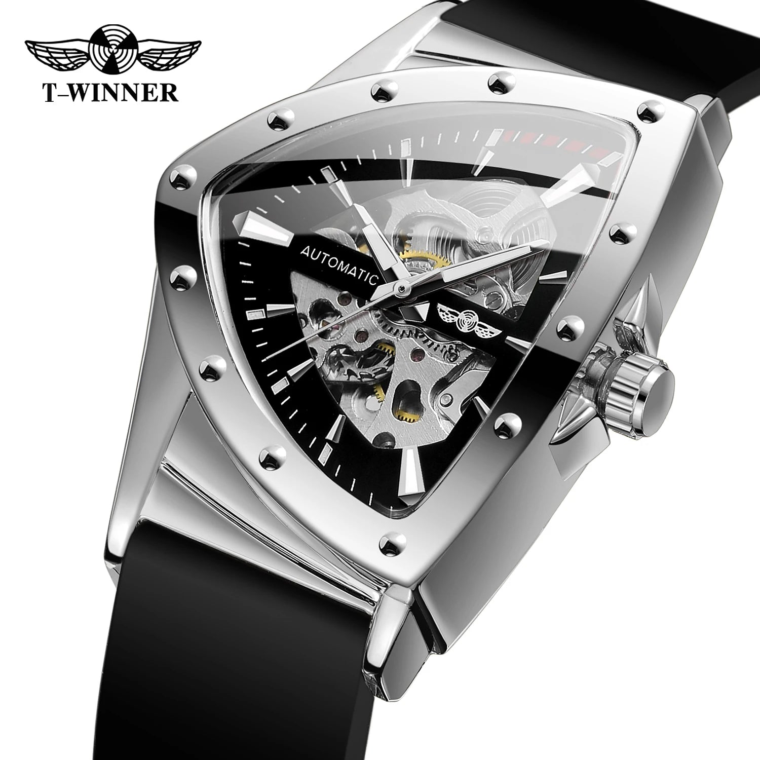 Winner Military Triangle Steel Skeleton Automatic Multi Shop24