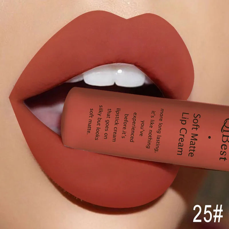 QIBEST Sexy Velvet Matte Lip Gloss Liquid Lipstick Makeup For Women - Multi Shop24