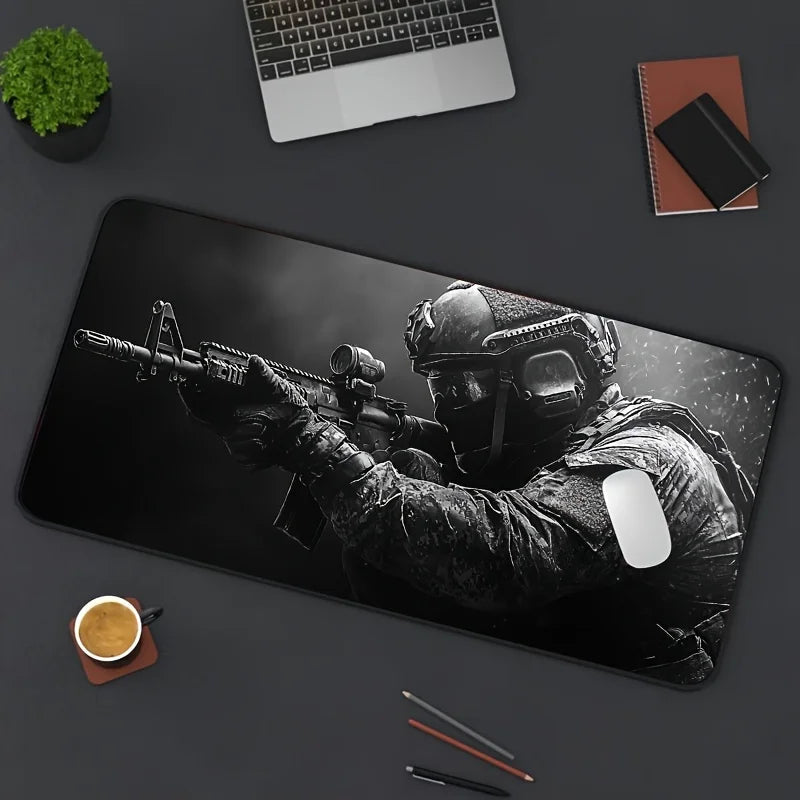 Mouse Pad Tactical Soldier Design Non-Slip XXL desk pad gaming Multi Shop24