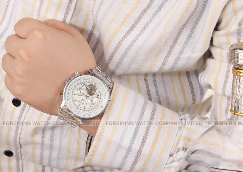 JARAGAR Original Big Dial Tourbillon Chronograph Automatic Man Watches Multi Shop24