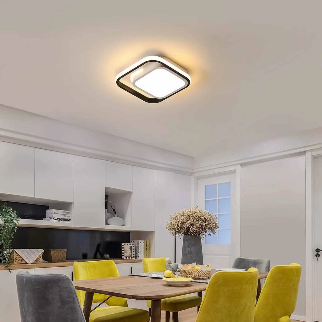 Aluminum Ceiling Light, 30W Square LED 3000K Warm Light - Multi Shop24