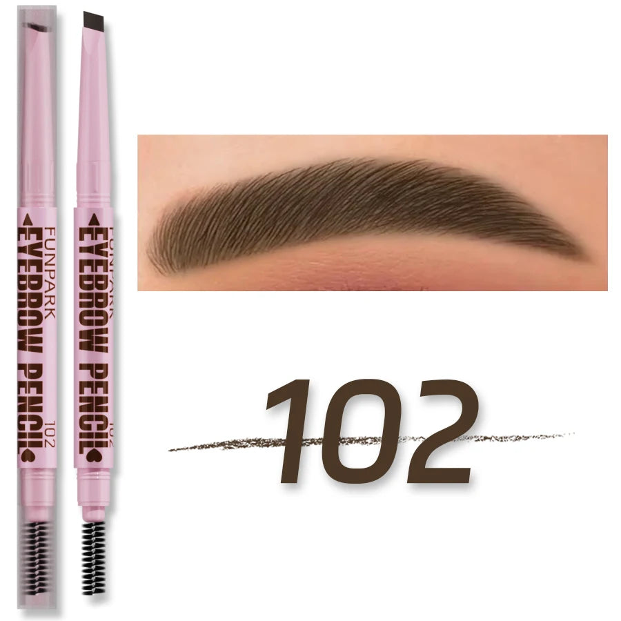 2 in1 Eyebrow pencil professional Cosmetics makeup for women 5 Colors Waterproof Eyebrow Tattoo brush Long Lasting eyebrow pen MultiShop24