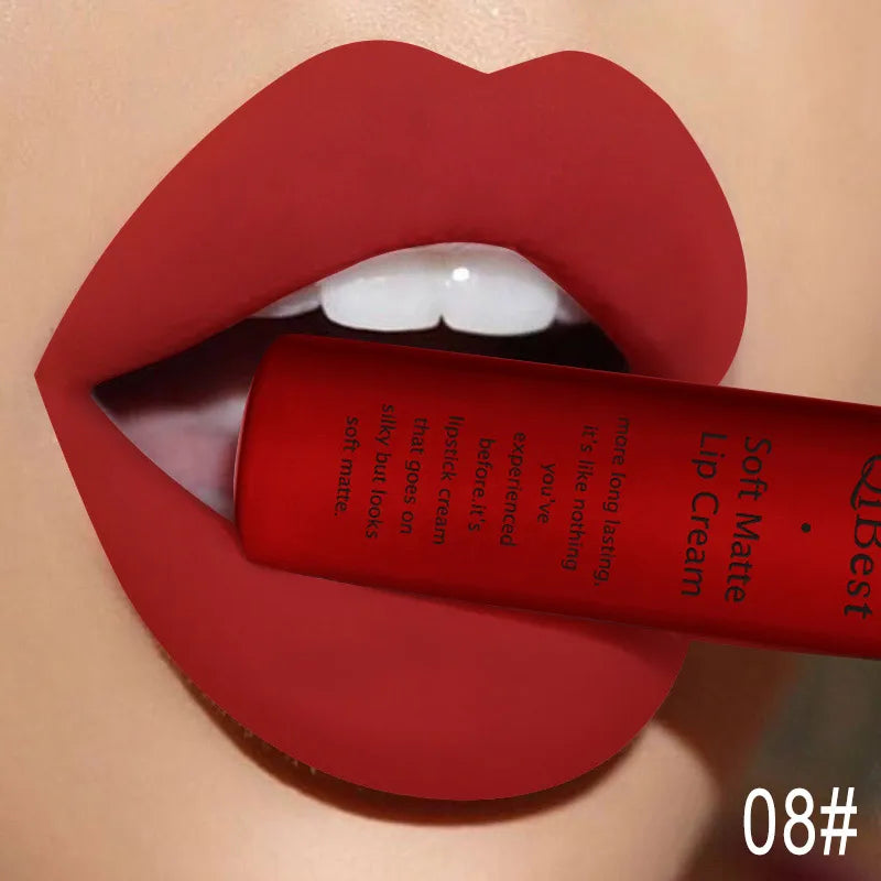 QIBEST Sexy Velvet Matte Lip Gloss Liquid Lipstick Makeup For Women - Multi Shop24
