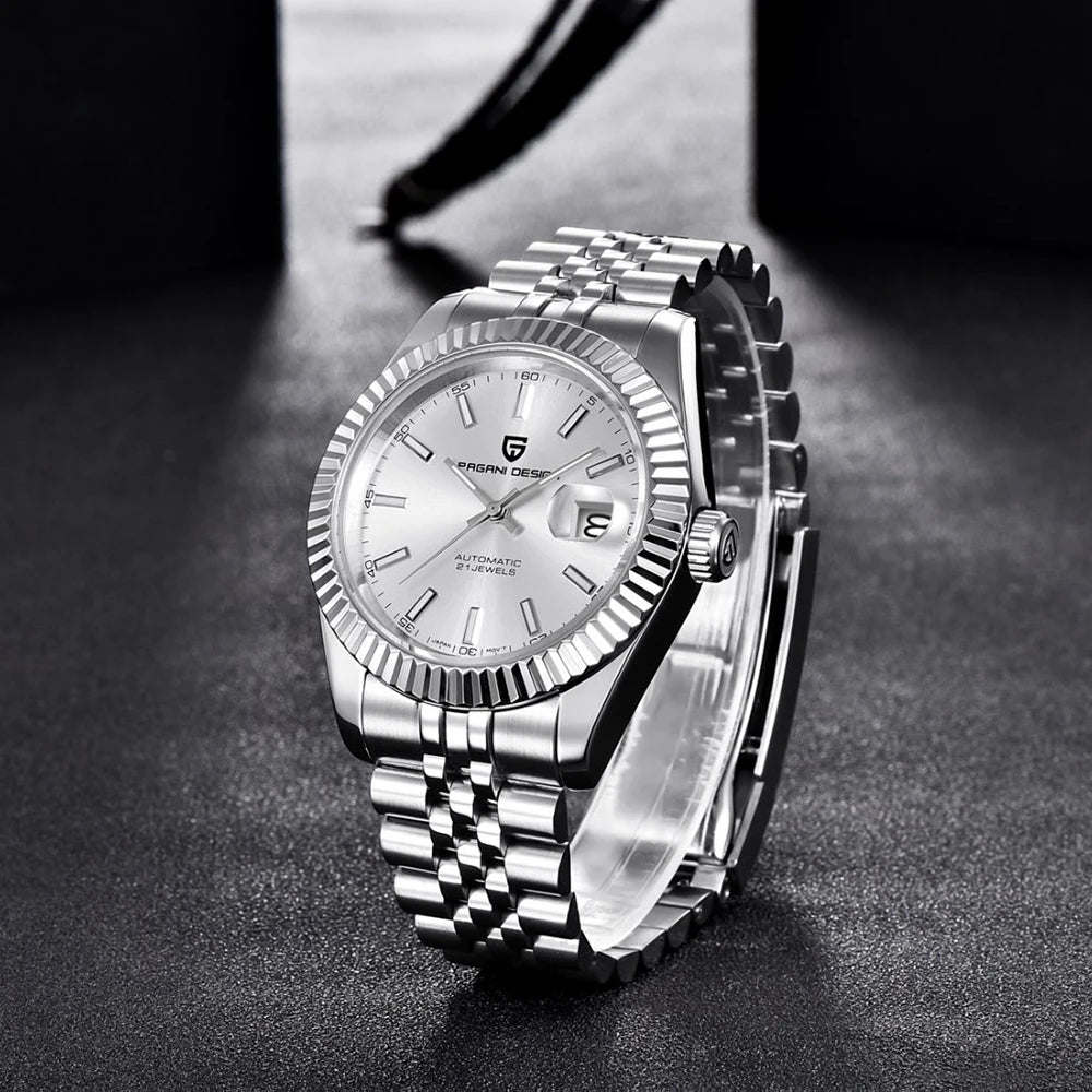 PAGANI DESIGN Business Automatic Watch 100M Waterproof 42MM Stainless Steel Multi Shop24