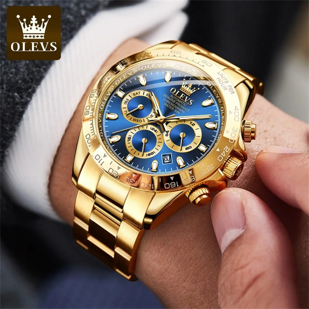 OLEVS 6638 TOP Brand Automatic Mechanical Watch for Men Multi-function Multi Shop24