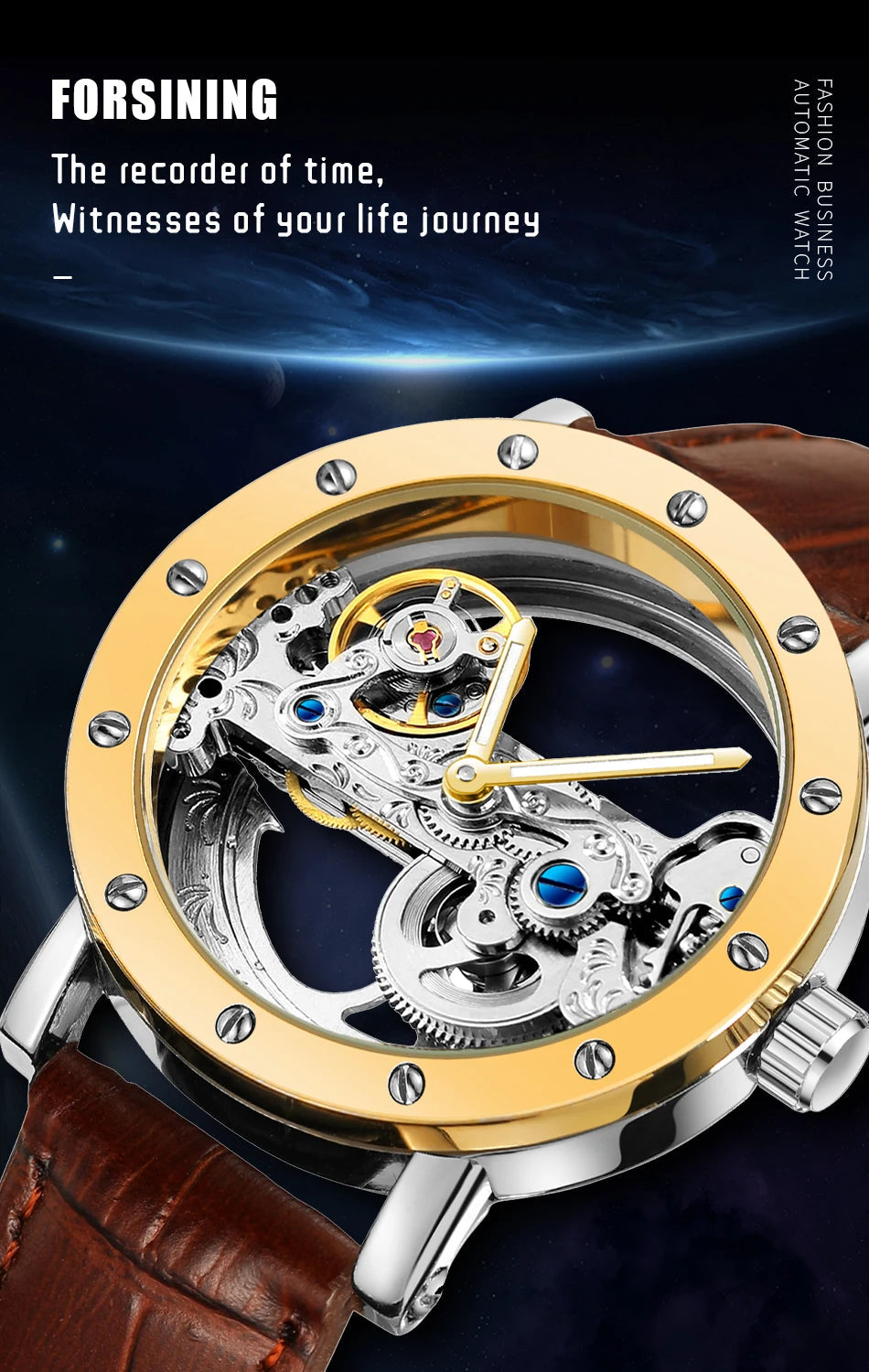 2024 Top Brand Luxury Steel Skeleton Tourbillon Automatic Multi Shop24