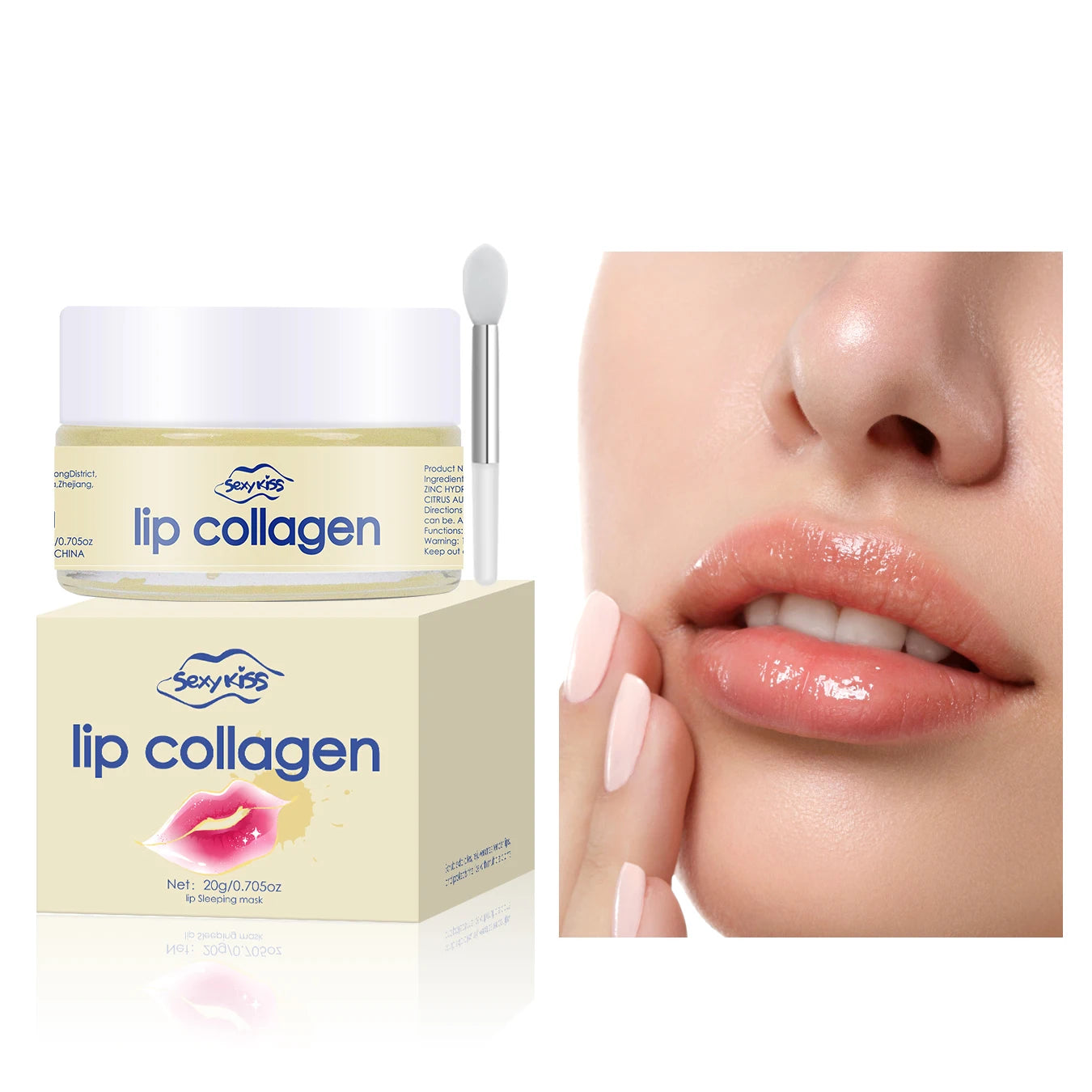 Hyaluronic acid collagen Sleep lip mask 20g deep hydration lasting