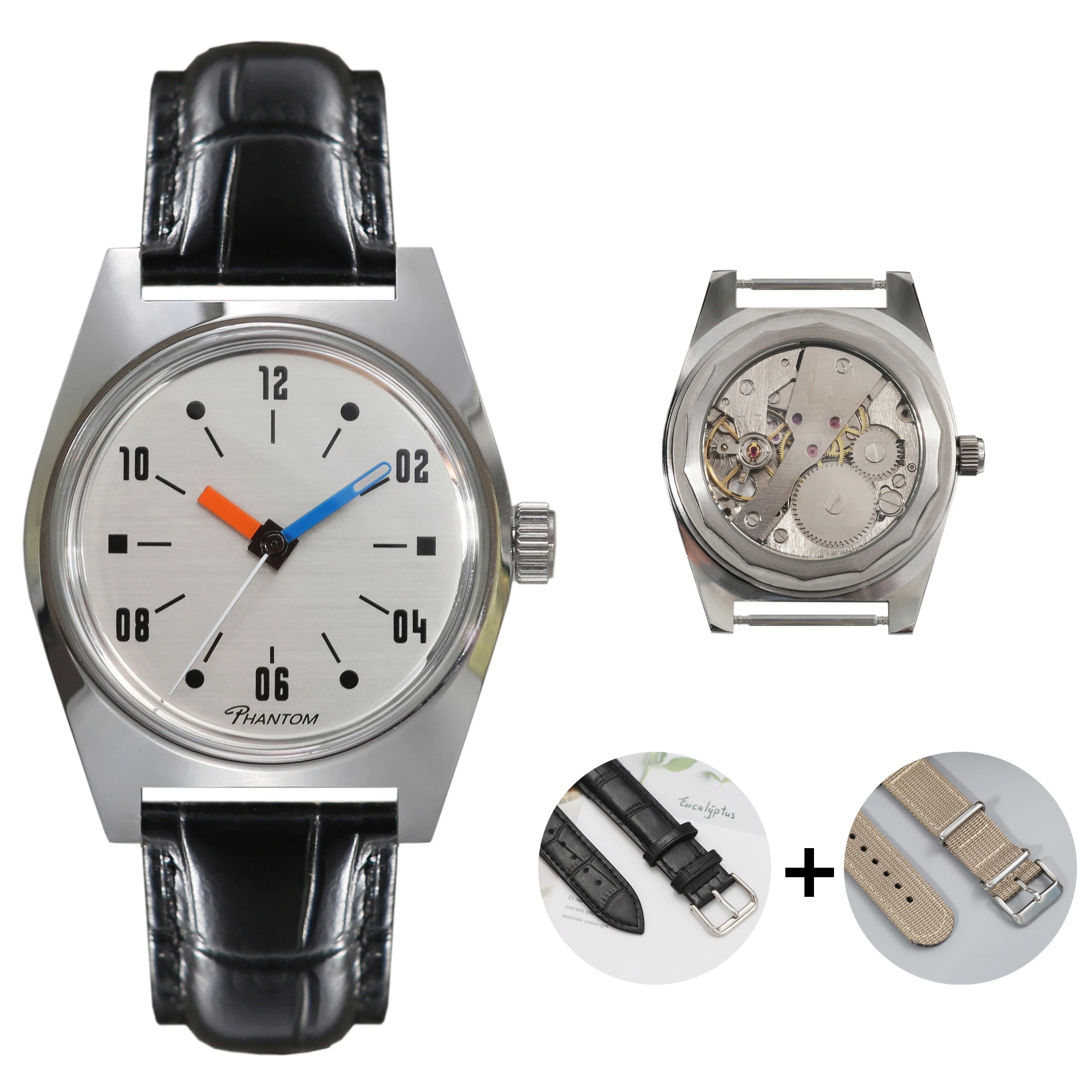 7120 Hand-Wind Mechanical Watch Men 36mm Multi Shop24