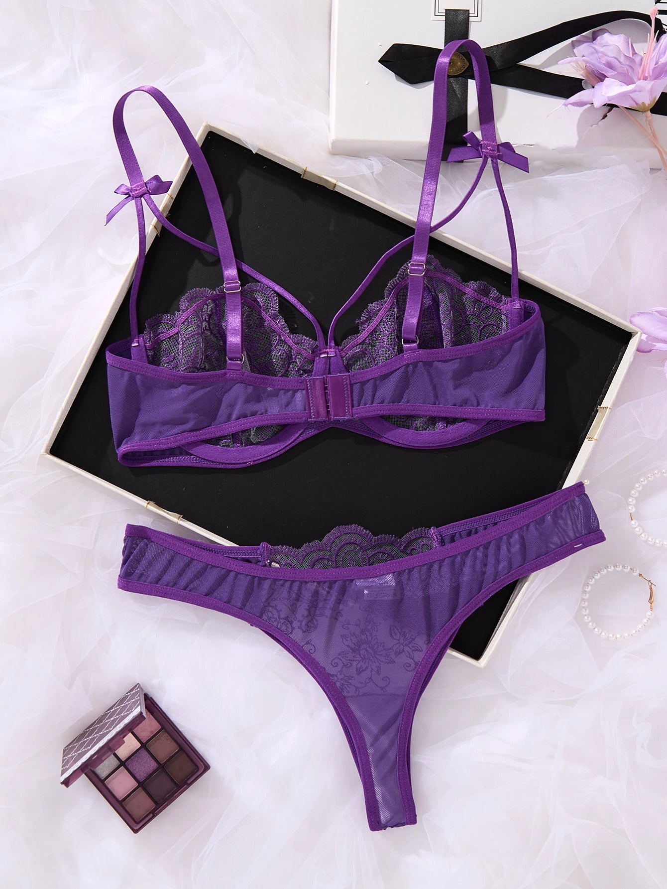 Purple charm lingerie set for ladies, suitable for daily - Multi Shop24
