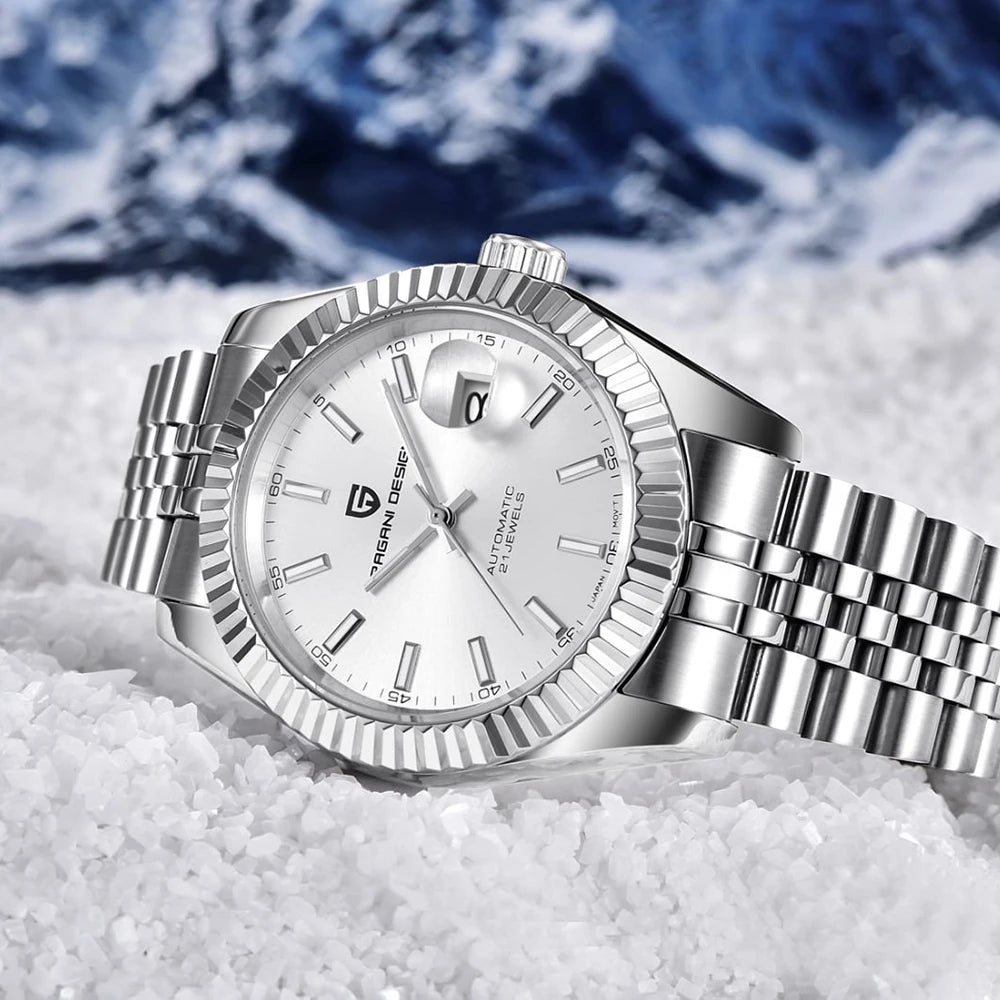 PAGANI DESIGN Business Automatic Watch 100M Waterproof 42MM Stainless Steel Multi Shop24