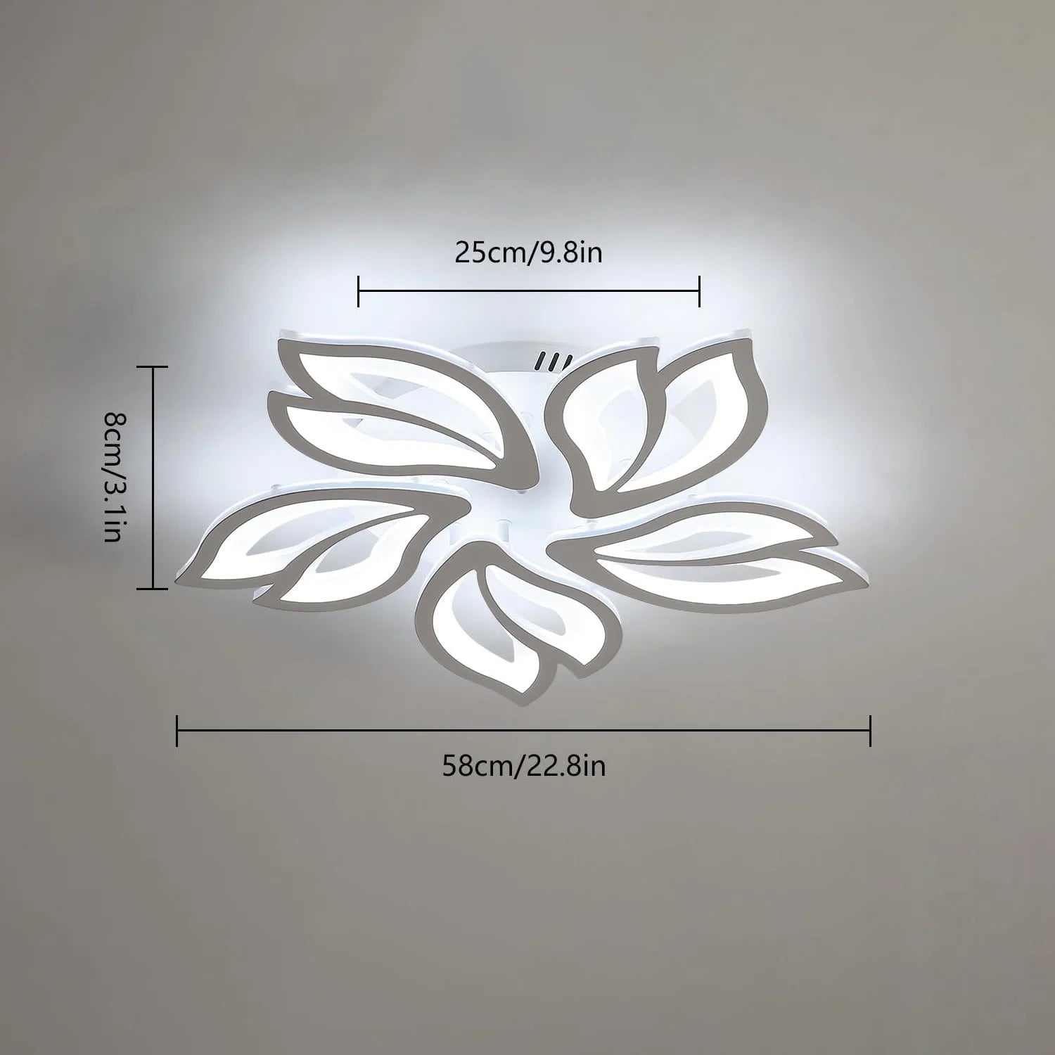 LED Ceiling Lamp, 45W Modern LED Ceiling Light Dimmable - Multi Shop24