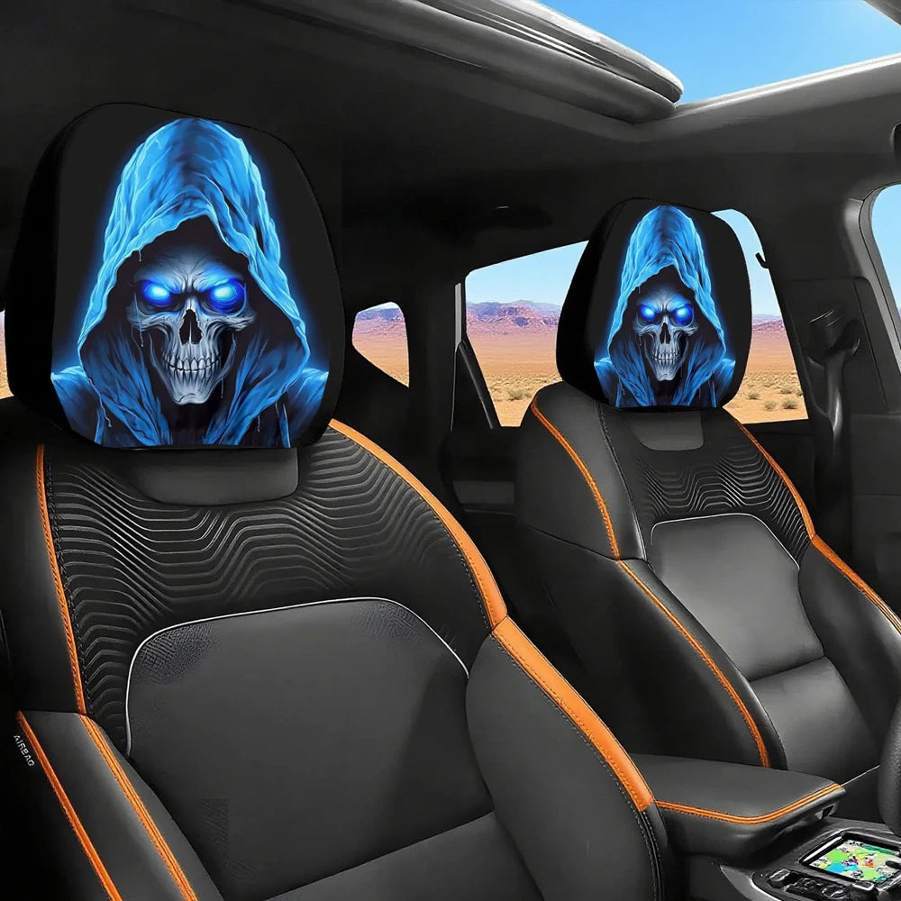 2PCS Funny Slanted Eyes Cartoon Print Car - Multi Shop24