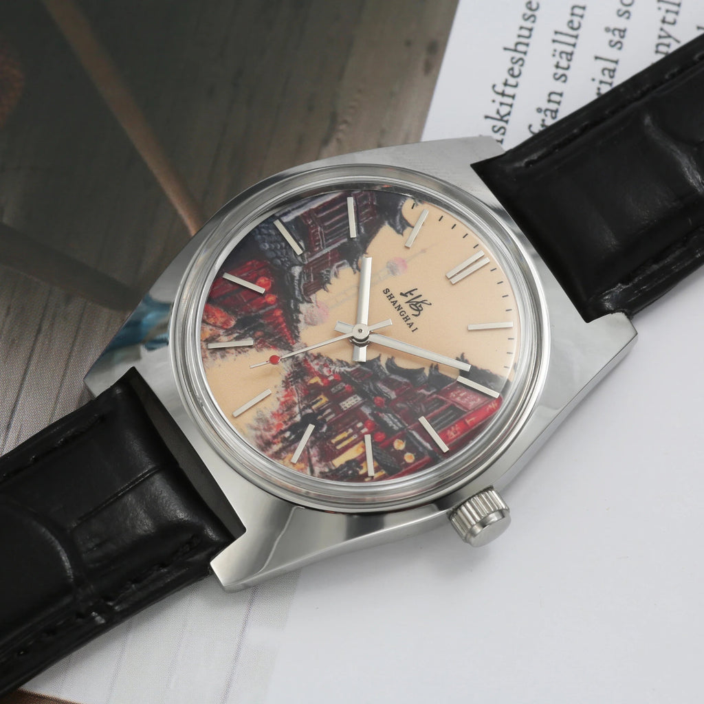 Shanghai 36MM Hand-Wind Mechanical Watch 7120 Waterproof Bauhaus Multi Shop24
