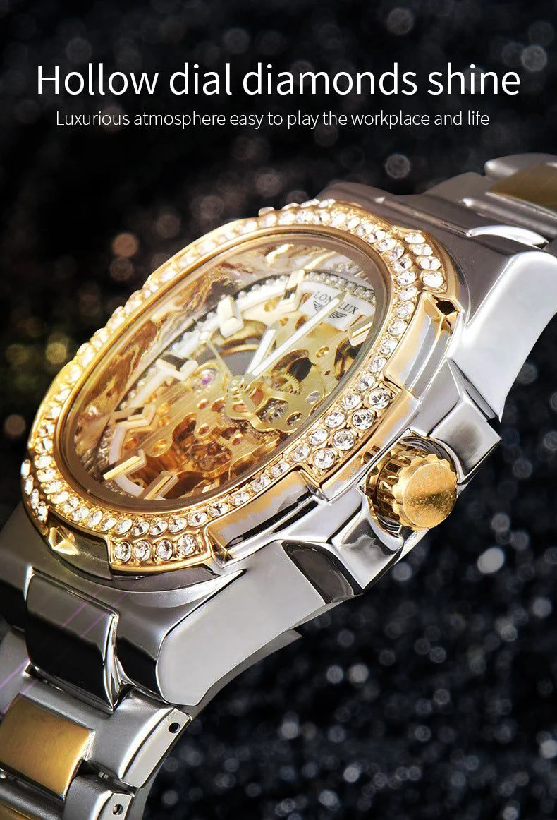 LONGLUX automatic man watch luxury stainless steel Multi Shop24