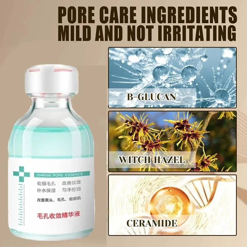 Smooth Pores Repair Essence Firm Cosmetics Pore Shrink Face Serum