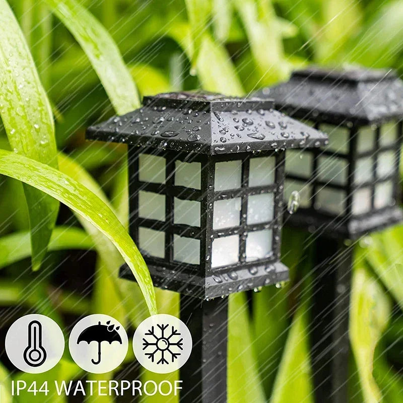 2/4/6/8Pcs Solar LED Pathway Lights Outdoor Waterproof Walkway Garden Decor - Multi Shop24