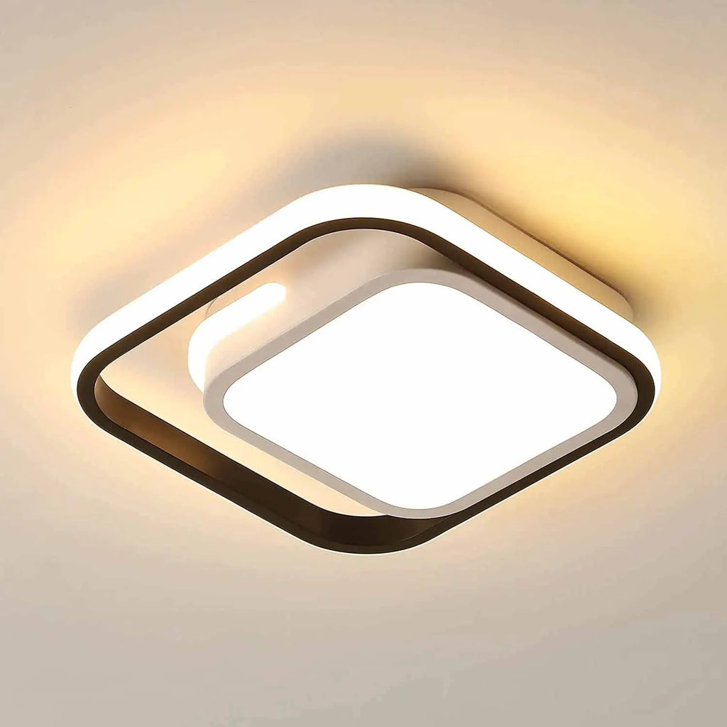 Aluminum Ceiling Light, 30W Square LED 3000K Warm Light - Multi Shop24