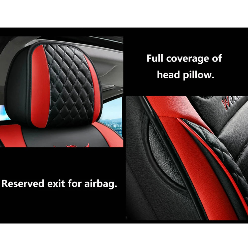 Elegant Universal Faux Leather Car Seat Cover by Tand: Easy-Clean, Comfort Design - Multi Shop24