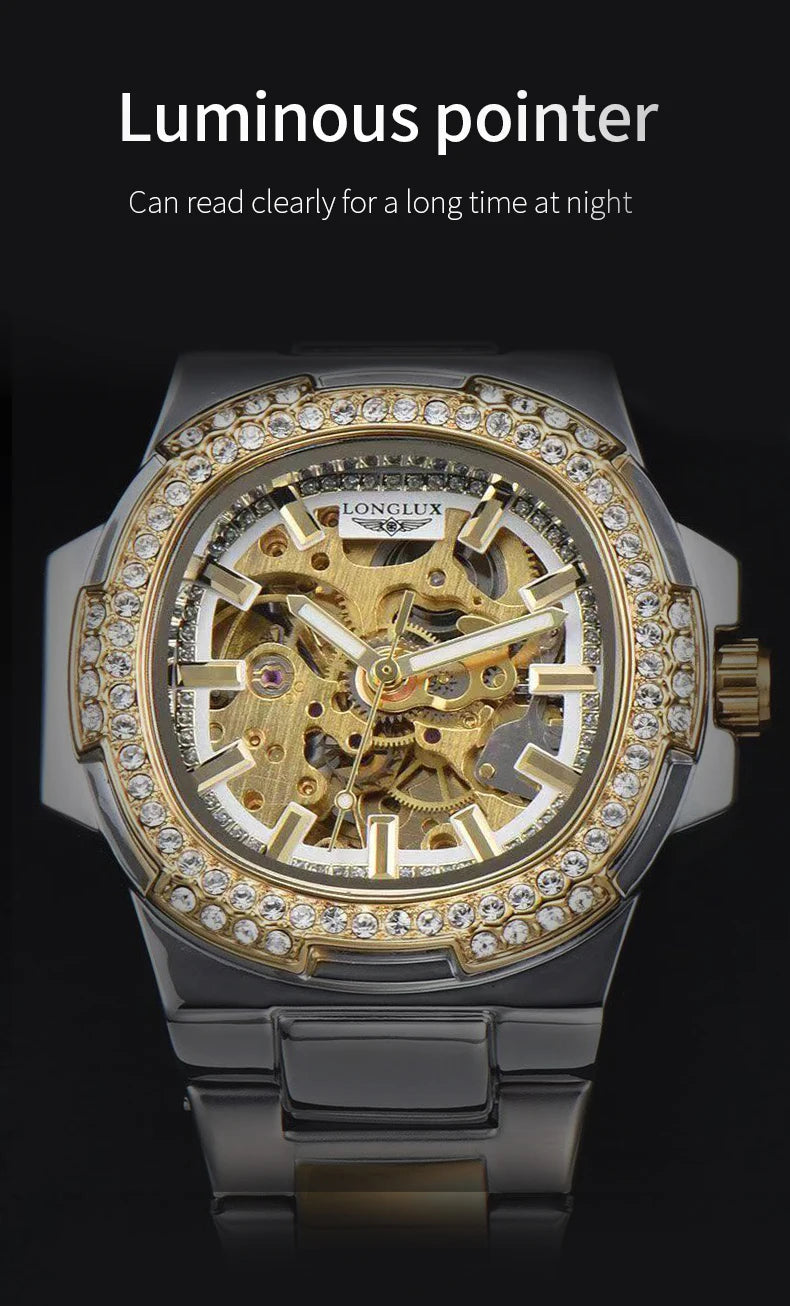 LONGLUX automatic man watch luxury stainless steel Multi Shop24