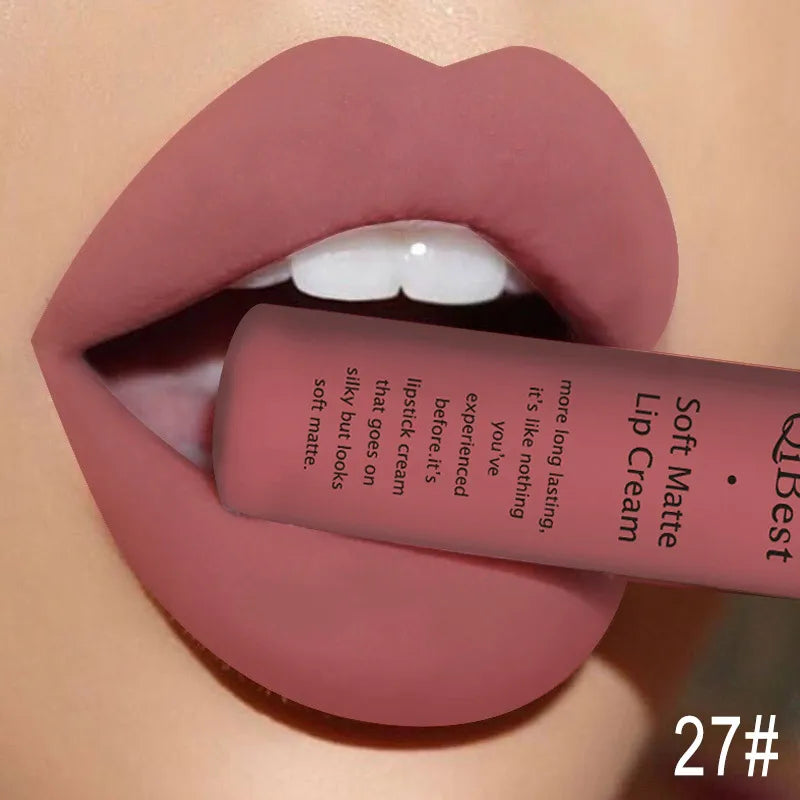 QIBEST Sexy Velvet Matte Lip Gloss Liquid Lipstick Makeup For Women - Multi Shop24