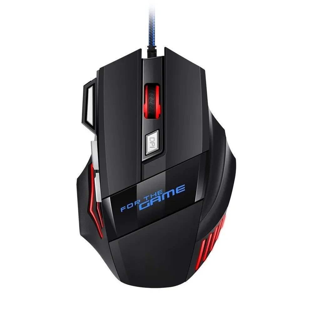 New Hyperspeed USB Gaming Mouse RGB Backlit Ergonomic Game Mice 7D Multi Shop24