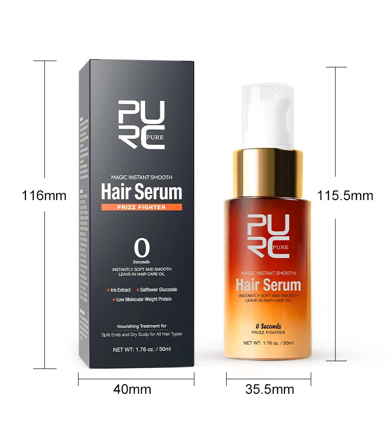 PURC Magic Instant Smooth Hair Serum Nourishing Repair Damaged Leave-In Hair Oil