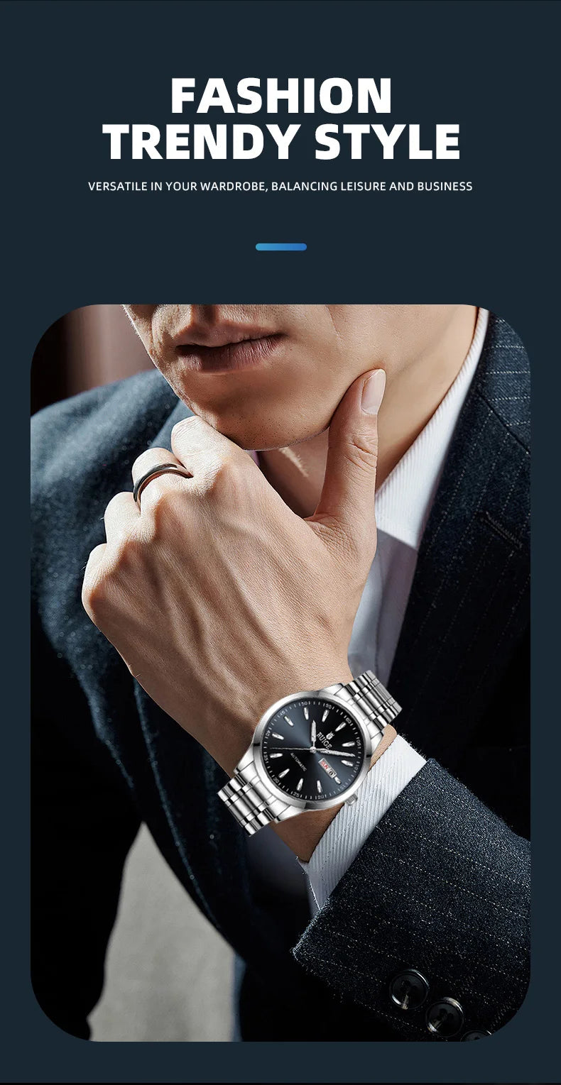 RUIGE Weekly Calendar Men's Fully Automatic Mechanical Watch Multi Shop24