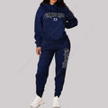 Women's Sets Hoodies Pants 2 Piece Outfits Aesthetic Sportswear Sweatsuit Chicago Graphic Letter Print Plus Size Pink Tracksuit MultiShop24