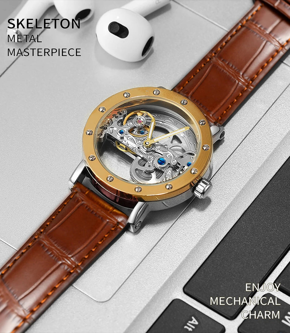 2024 Top Brand Luxury Steel Skeleton Tourbillon Automatic Multi Shop24