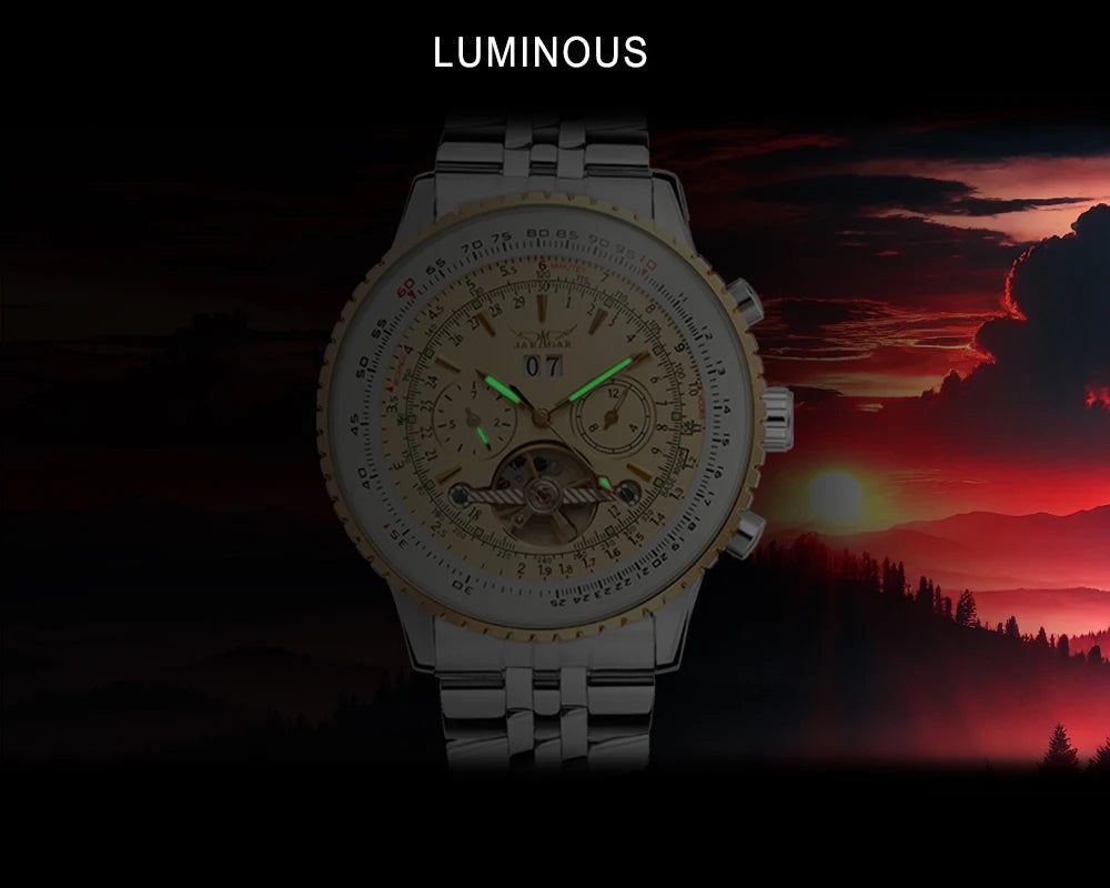 Jaragar 50MM Automatic Mechanical Watch for Men,Multifunctional, Multi Shop24