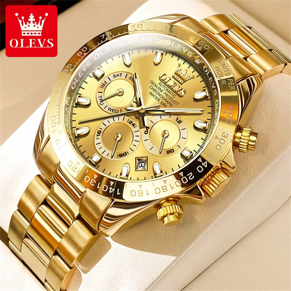 OLEVS 6638 TOP Brand Automatic Mechanical Watch for Men Multi-function Multi Shop24