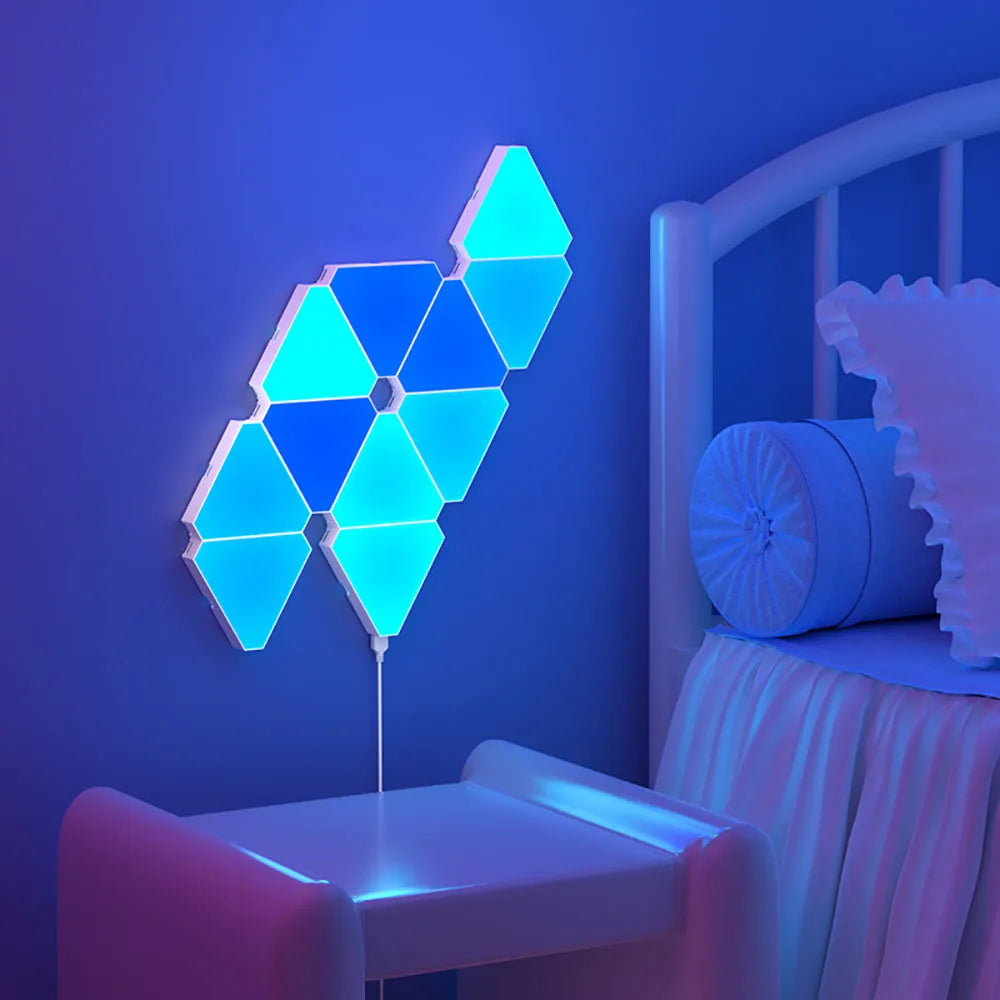LED Triangular Quantum Lamp RGB Wall Lamp Smart - Multi Shop24