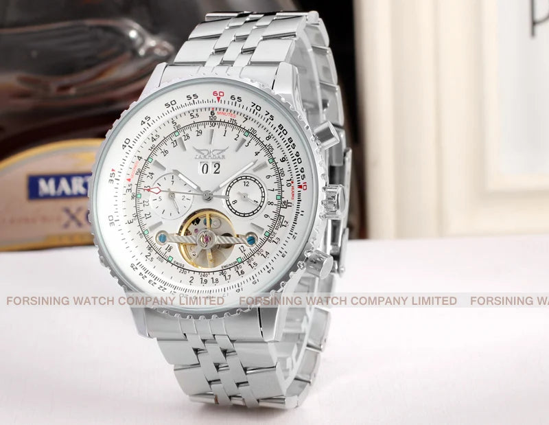 JARAGAR Original Big Dial Tourbillon Chronograph Automatic Man Watches Multi Shop24