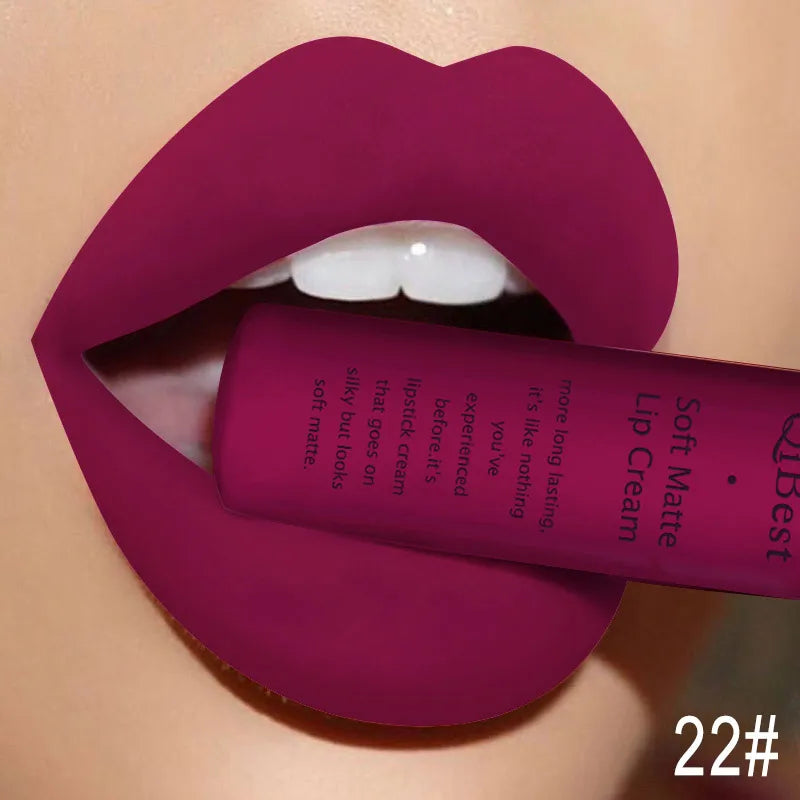 QIBEST Sexy Velvet Matte Lip Gloss Liquid Lipstick Makeup For Women - Multi Shop24