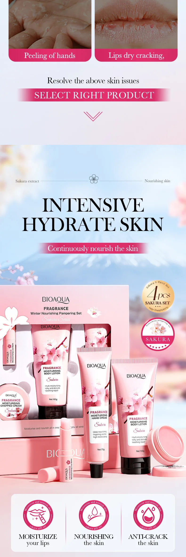 Sakura Winter Luxury Care Set - Intensely Hydrating
