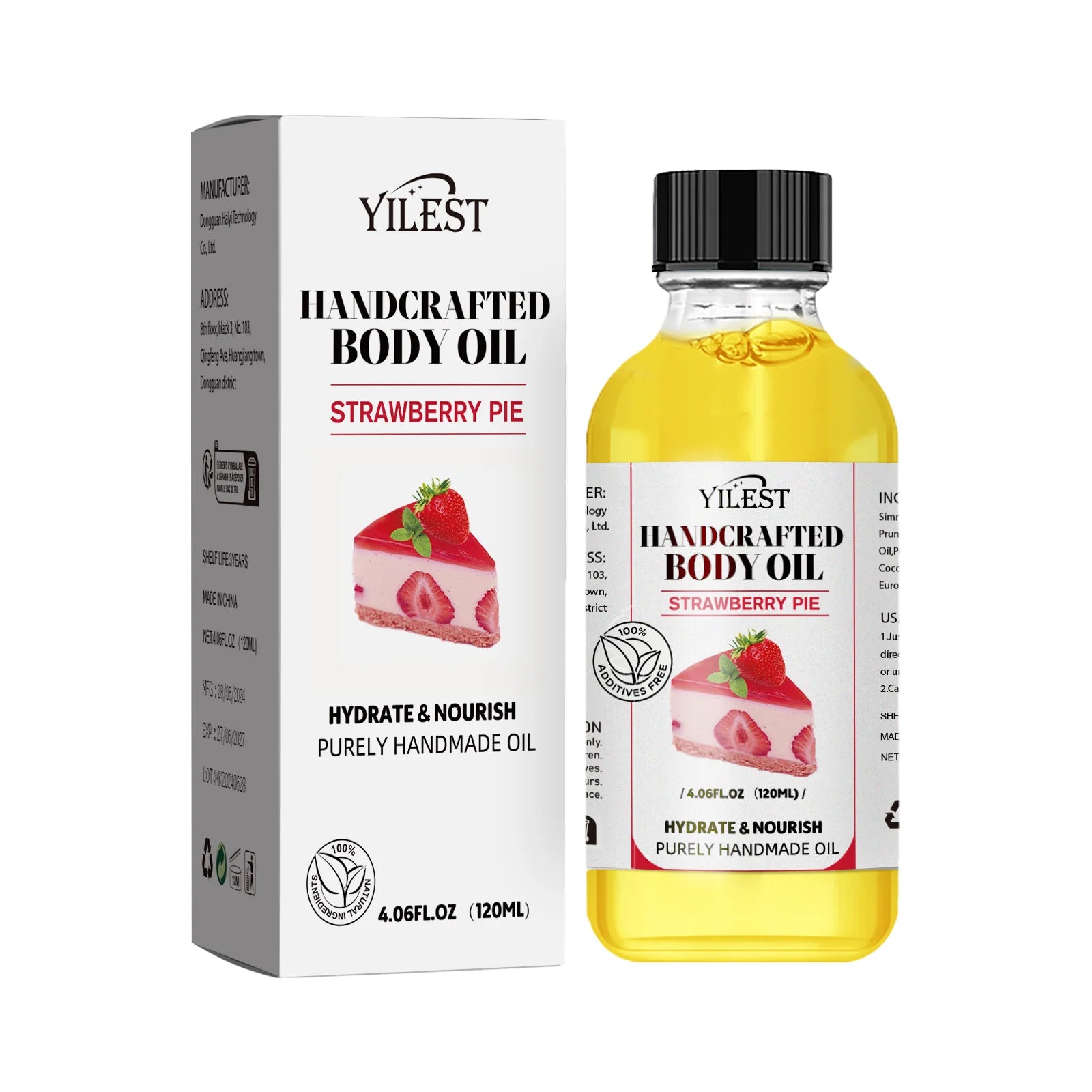Stress Relief Vanilla Massage Oil - Deeply moisturizes, soothes muscles