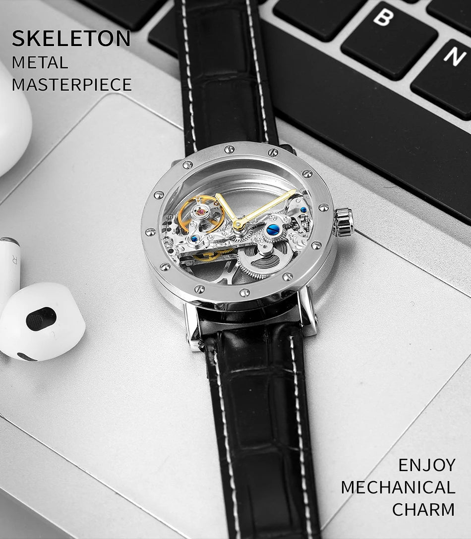 2024 Top Brand Luxury Steel Skeleton Tourbillon Automatic Multi Shop24