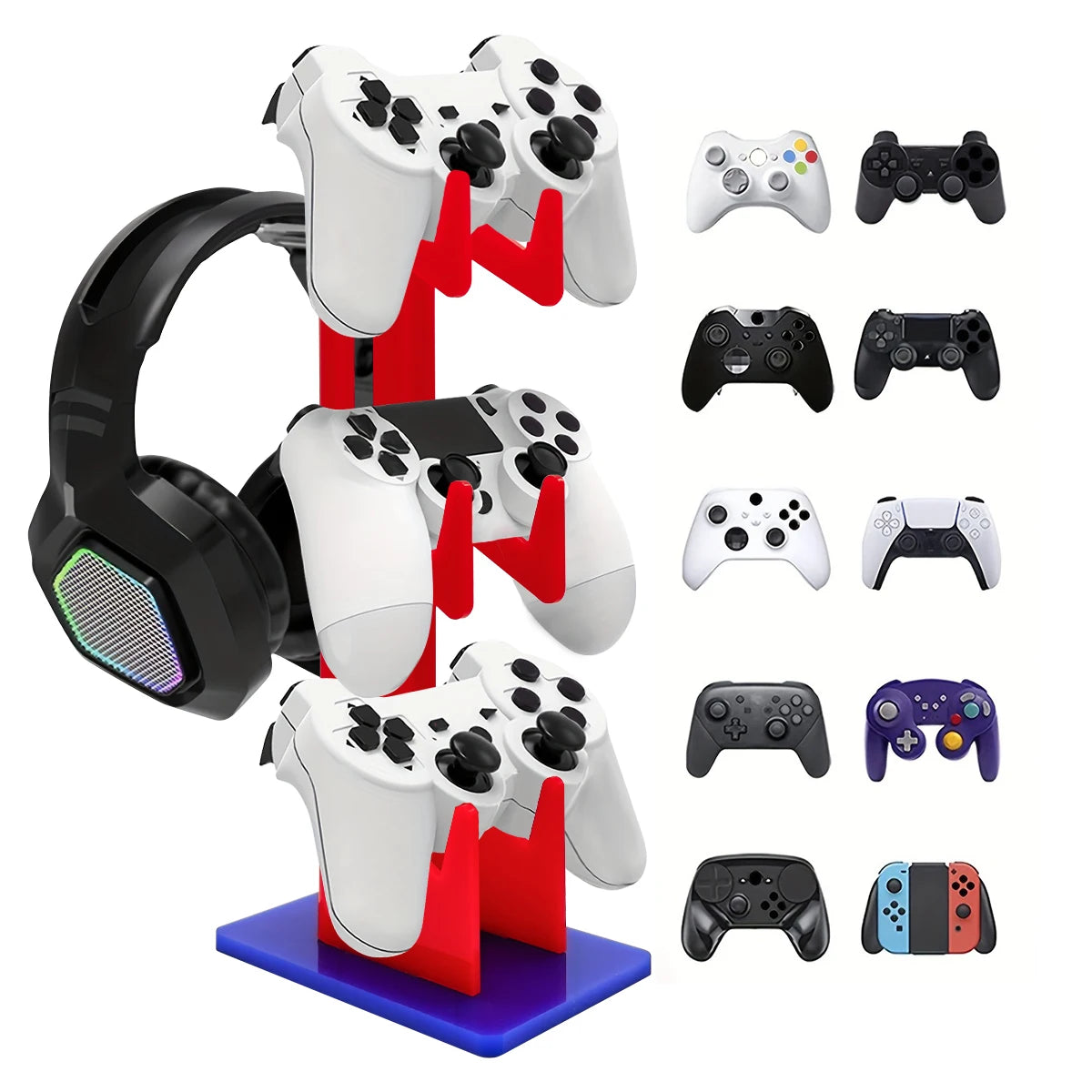 Controller Holder and Headphone Holder Game Accessories For PS5 PS4 Multi Shop24