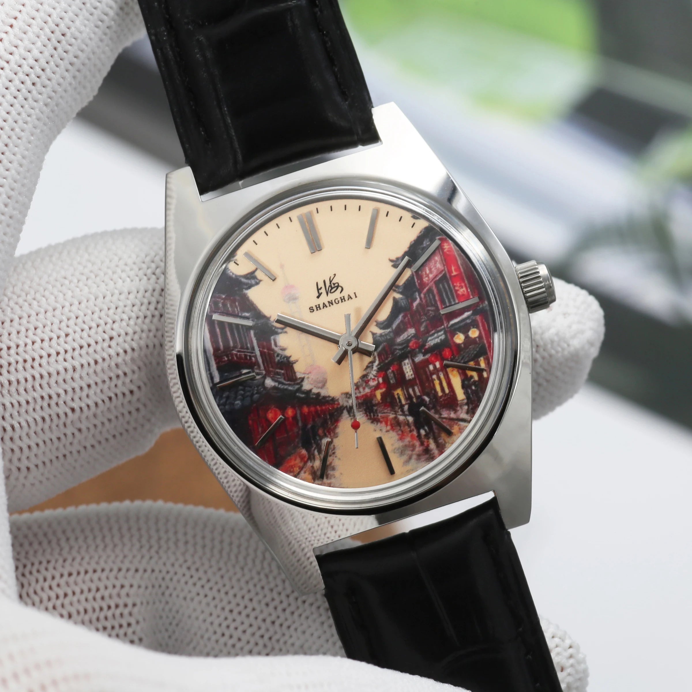 Shanghai 36MM Hand-Wind Mechanical Watch 7120 Waterproof Bauhaus Multi Shop24