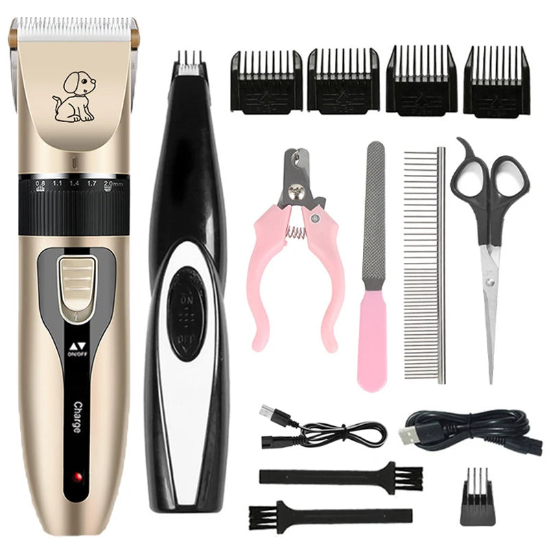 Electric Pet Clipper Grooming Kit For Dogs Reachageable Trimmer Haircut Cat Multi Shop24